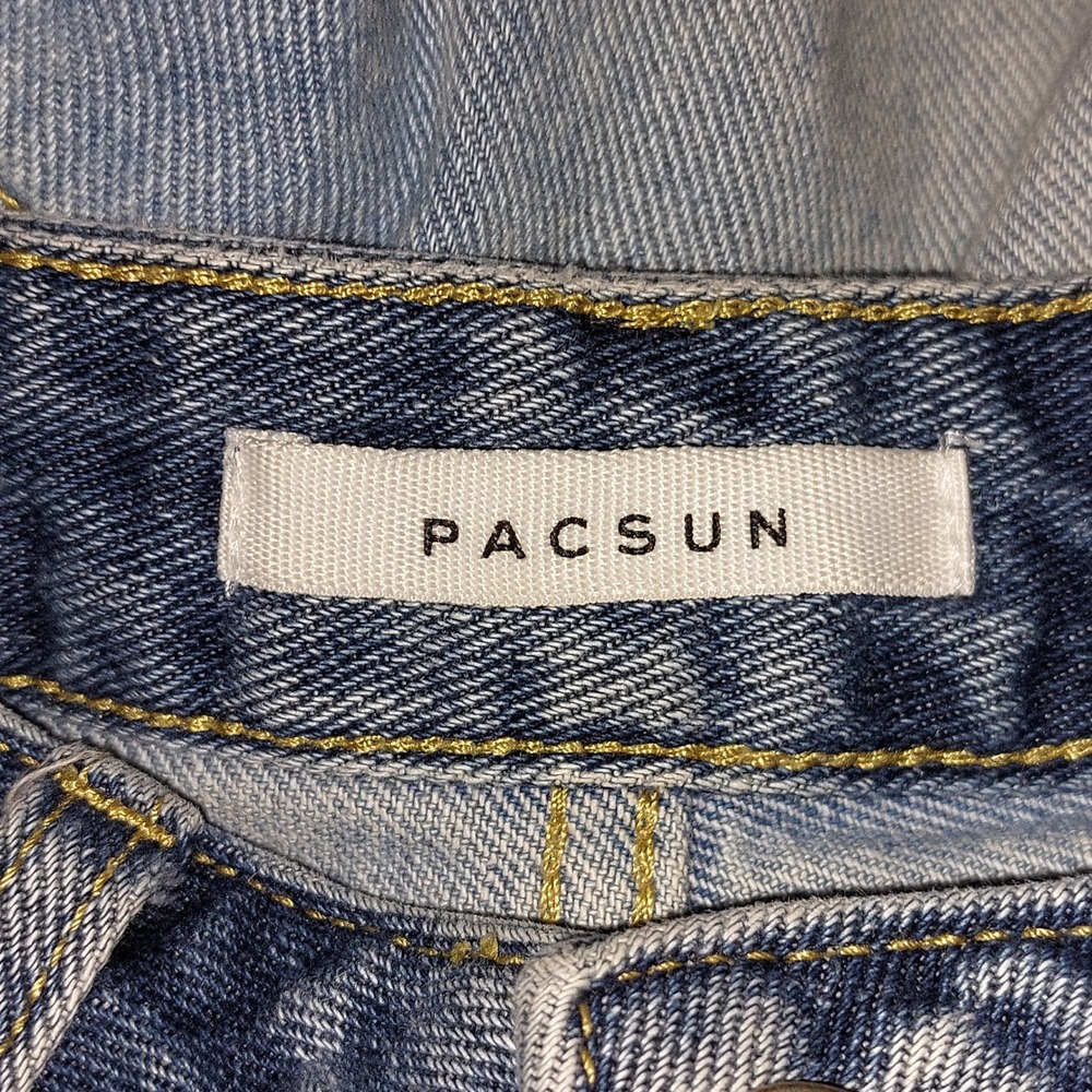 Pacsun Women's Eco Two-Tone '90s Baggy Boyfriend Jeans Sz 27 Light & Medium Wash - Picture 8 of 14